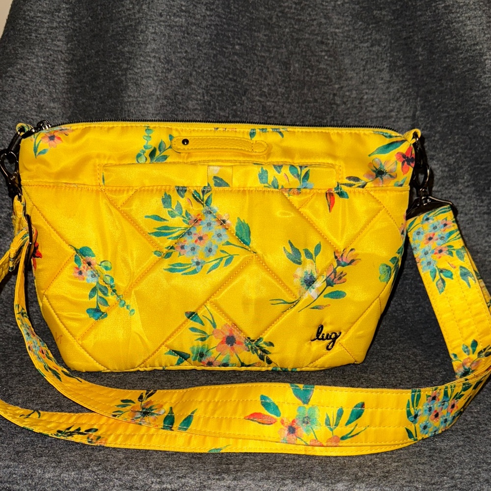 Lug Vibrant Yellow Floral Crossbody Bag